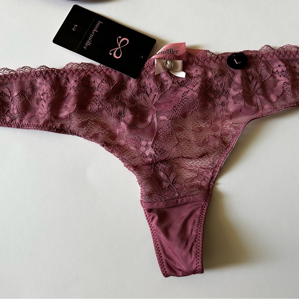 NWT Hunkermoller Lace Bra and Panty Set in Mauve - Picture 5 of 6